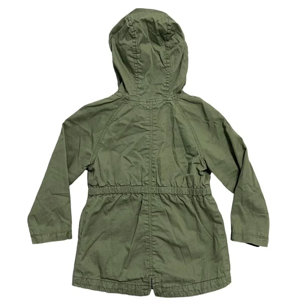 Old Navy 3T Green Hooded Utility Jacket